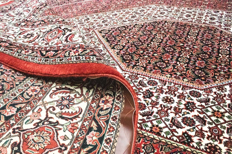 Alfombra persa - Bidjar - 300 x 207 cm - rojo