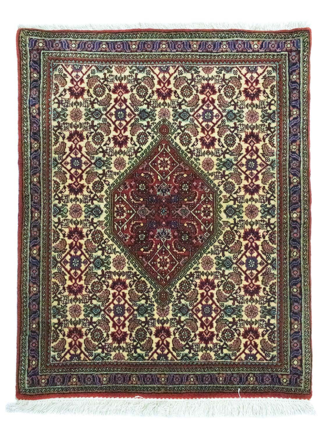 Alfombra persa - Bidjar - 89 x 72 cm - beige