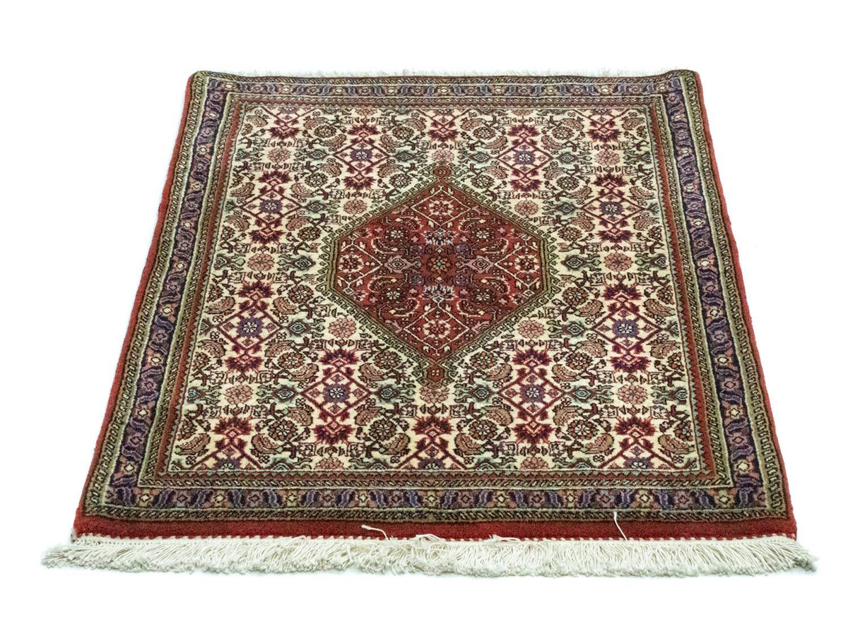 Alfombra persa - Bidjar - 89 x 72 cm - beige