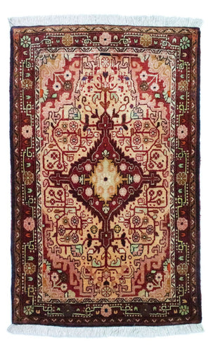 Alfombra persa - Clásica - 101 x 65 cm - rojo claro