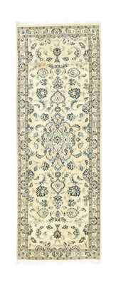 Alfombra de pasillo Alfombra persa - Nain - 200 x 70 cm - blanco natural