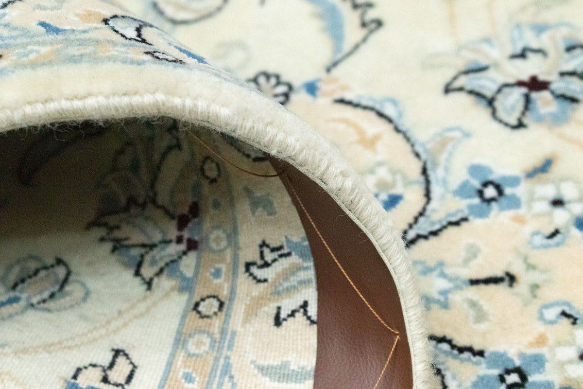 Alfombra de pasillo Alfombra persa - Nain - 200 x 70 cm - blanco natural