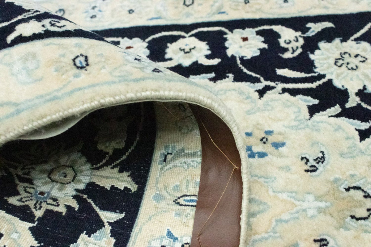 Alfombra de pasillo Alfombra persa - Nain - 203 x 70 cm - azul oscuro