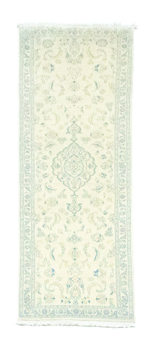 Alfombra de pasillo Alfombra persa - Nain - 250 x 72 cm - blanco natural