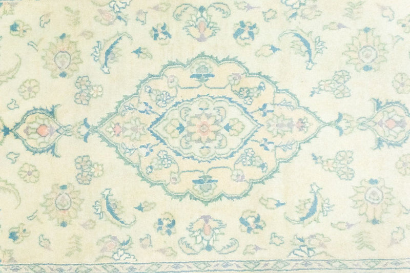Alfombra de pasillo Alfombra persa - Nain - 250 x 72 cm - blanco natural