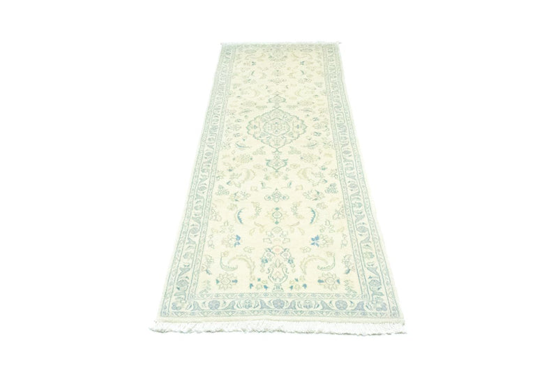 Alfombra de pasillo Alfombra persa - Nain - 250 x 72 cm - blanco natural