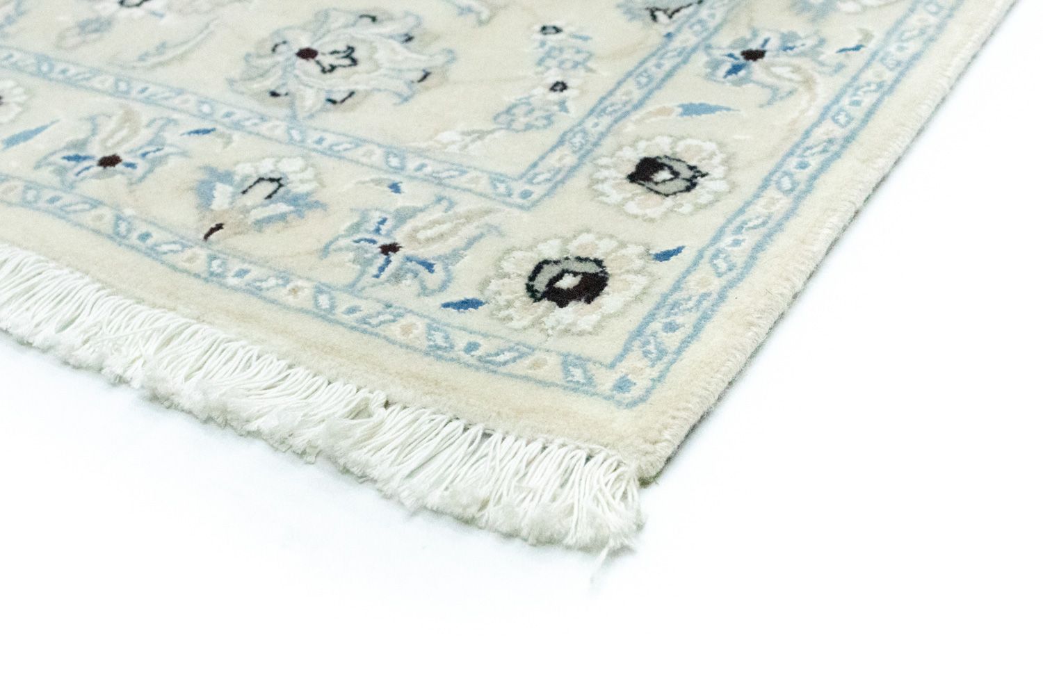 Alfombra de pasillo Alfombra persa - Nain - 207 x 68 cm - blanco natural