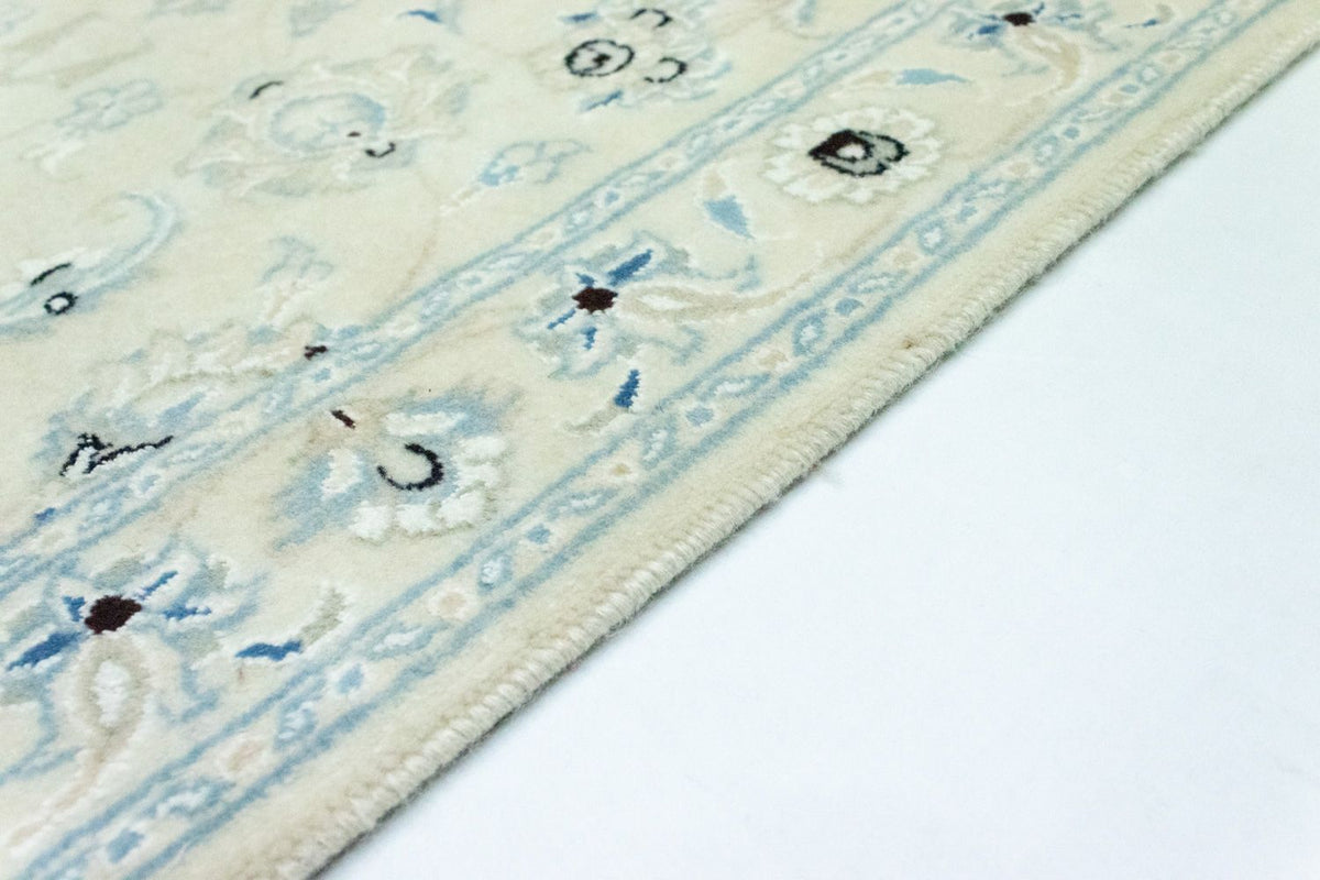 Alfombra de pasillo Alfombra persa - Nain - 207 x 68 cm - blanco natural