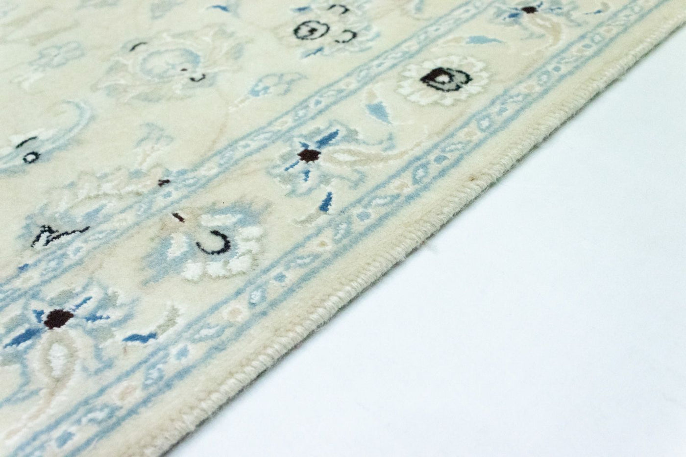 Alfombra de pasillo Alfombra persa - Nain - 207 x 68 cm - blanco natural