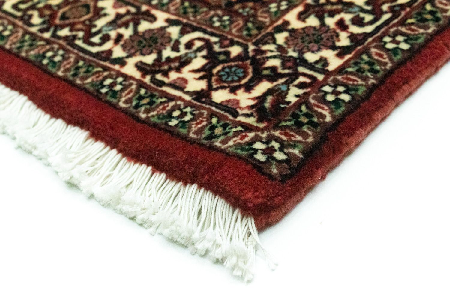 Alfombra de pasillo Alfombra persa - Bidjar - 216 x 85 cm - rojo oscuro