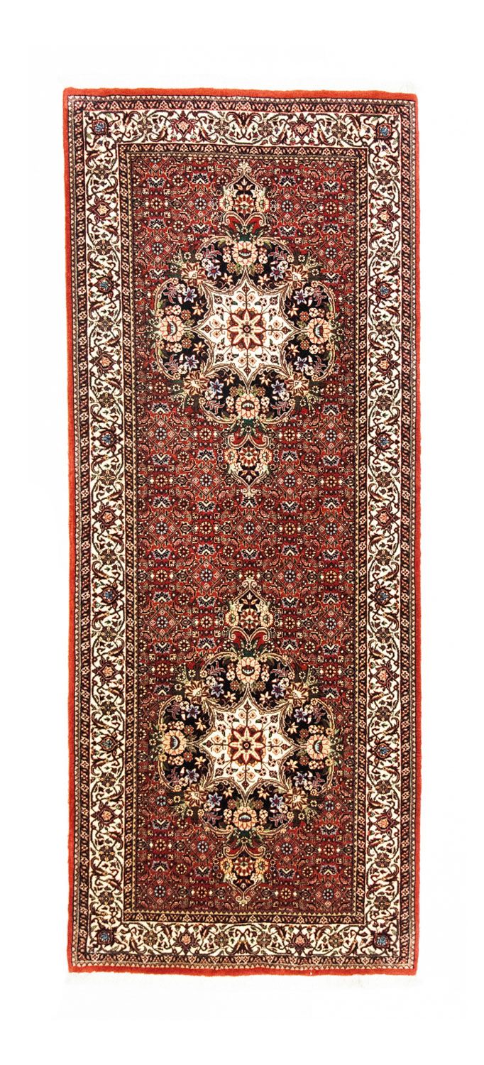 Alfombra de pasillo Alfombra persa - Bidjar - 216 x 85 cm - rojo
