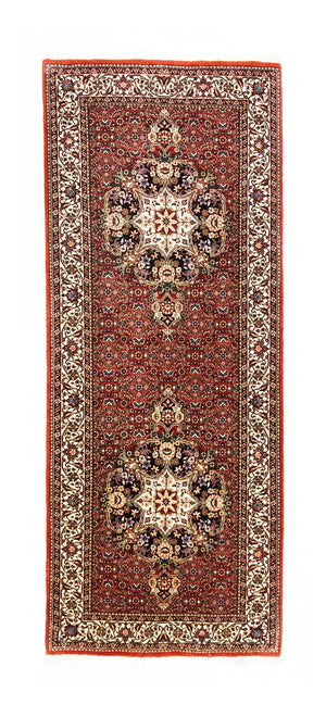 Alfombra de pasillo Alfombra persa - Bidjar - 216 x 85 cm - rojo