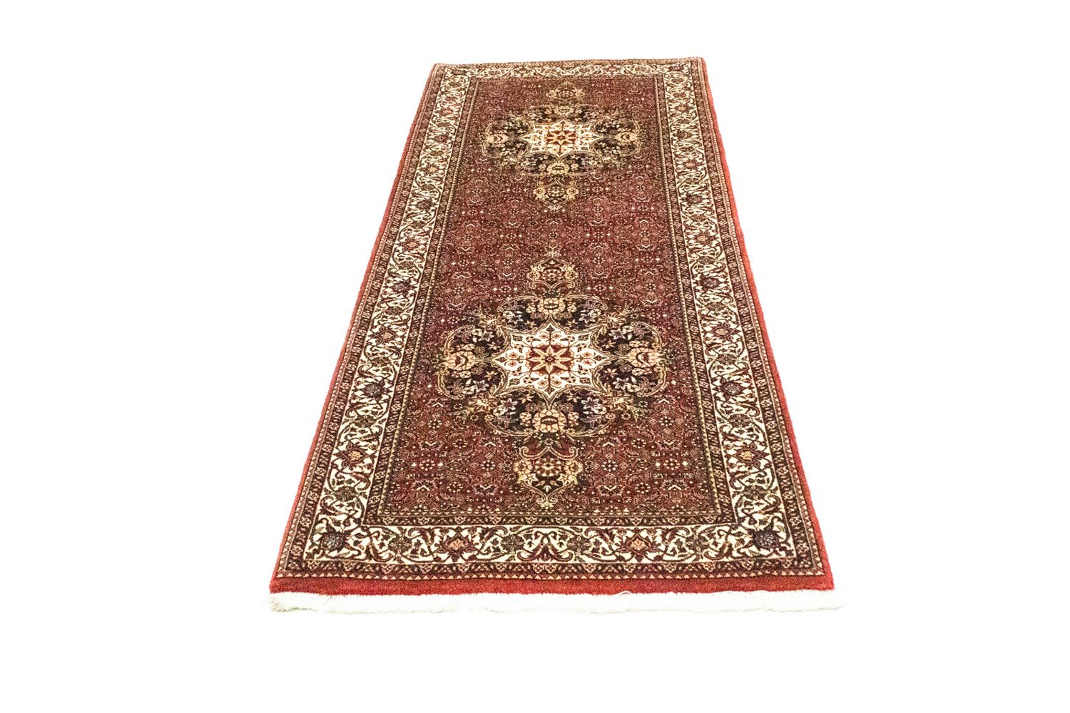 Alfombra de pasillo Alfombra persa - Bidjar - 216 x 85 cm - rojo