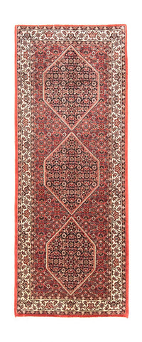 Alfombra de pasillo Alfombra persa - Bidjar - 195 x 75 cm - rojo