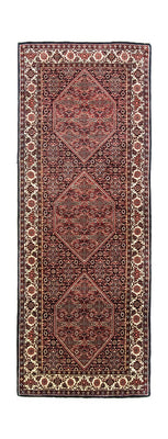 Alfombra de pasillo Alfombra persa - Bidjar - 200 x 75 cm - rojo