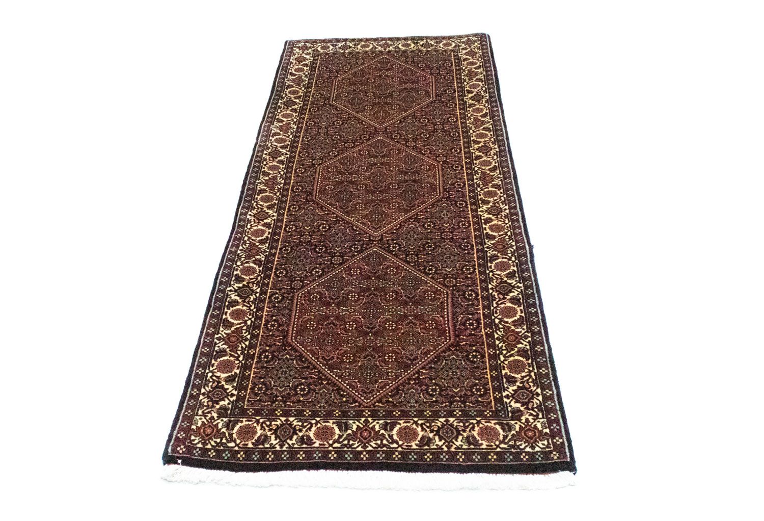 Alfombra de pasillo Alfombra persa - Bidjar - 200 x 75 cm - rojo