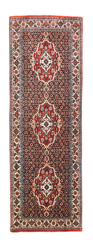 Alfombra de pasillo Alfombra persa - Bidjar - 215 x 73 cm - azul