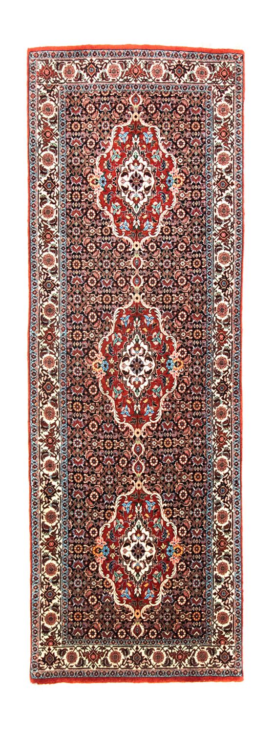 Alfombra de pasillo Alfombra persa - Bidjar - 215 x 73 cm - azul