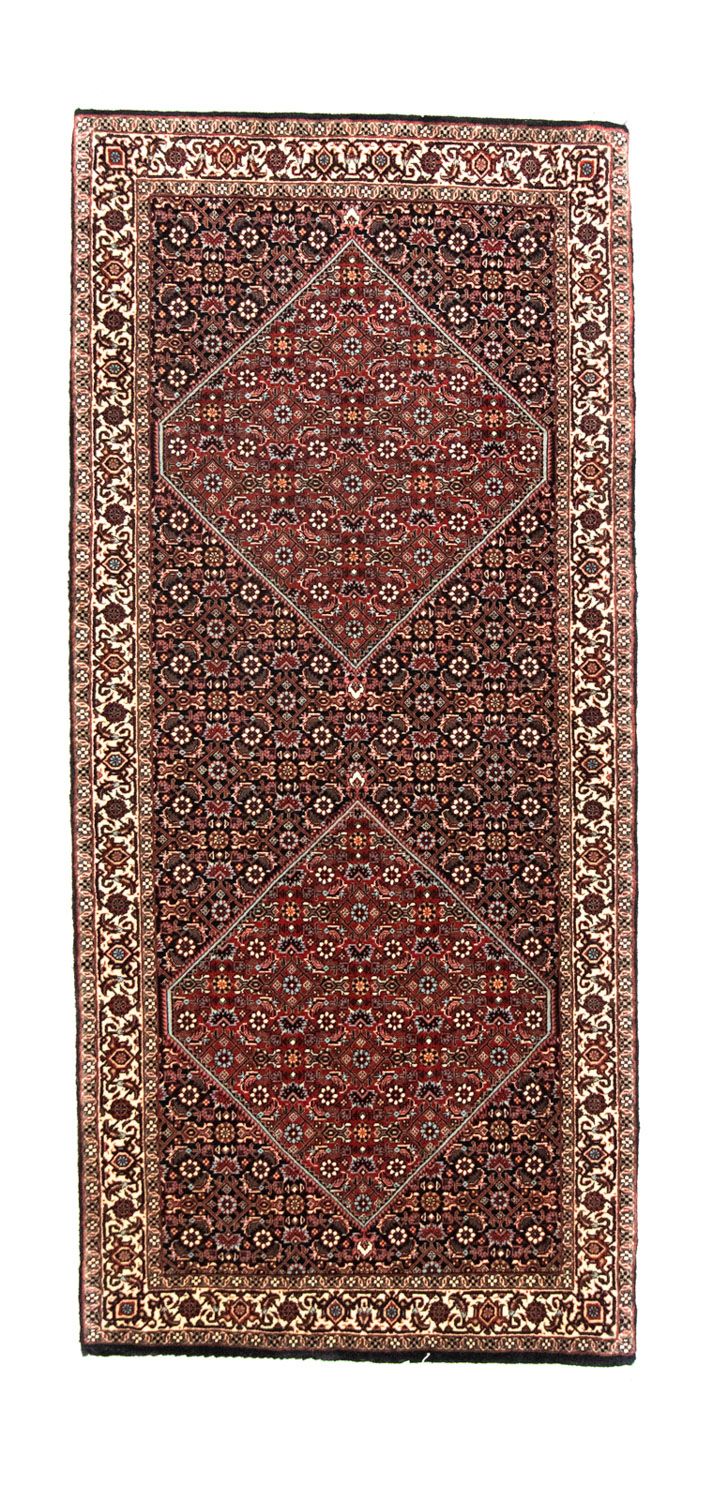 Alfombra de pasillo Alfombra persa - Bidjar - 186 x 85 cm - azul
