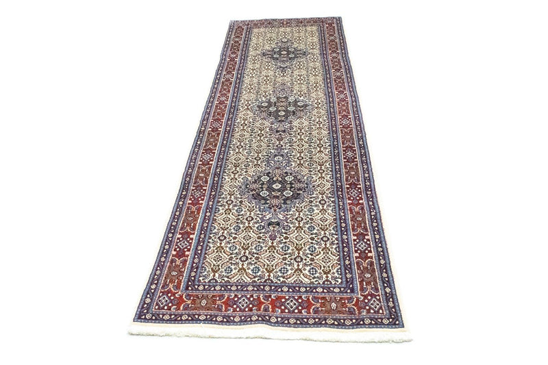 Alfombra de pasillo Alfombra persa - Clásica - 289 x 80 cm - beige