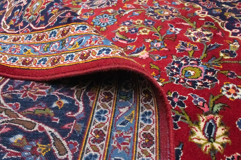 Alfombra persa - Keshan - 368 x 250 cm - rojo