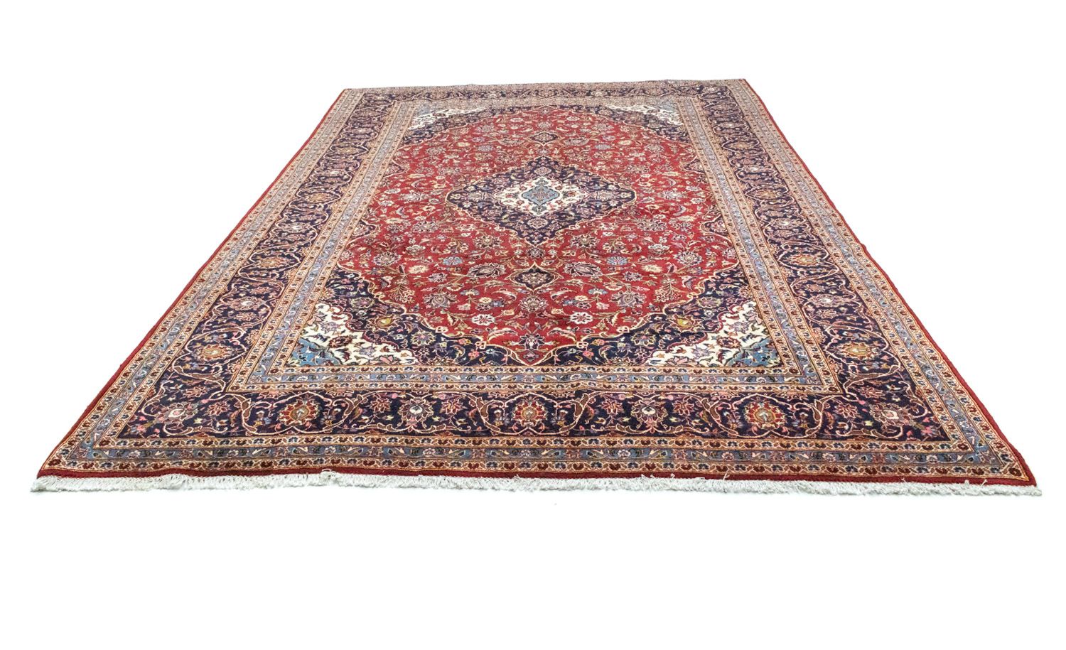 Alfombra persa - Keshan - 368 x 250 cm - rojo