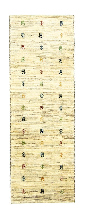 Alfombra de pasillo Alfombra Gabbeh - Persa - 219 x 75 cm - beige