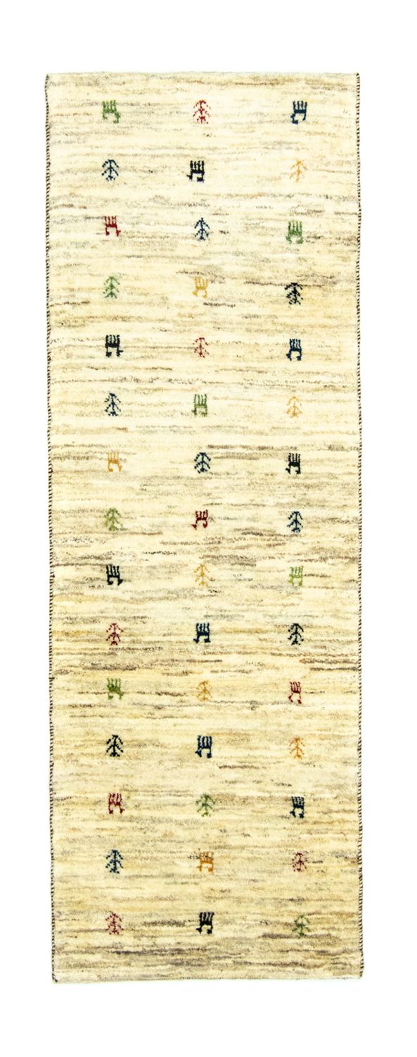 Alfombra de pasillo Alfombra Gabbeh - Persa - 219 x 75 cm - beige