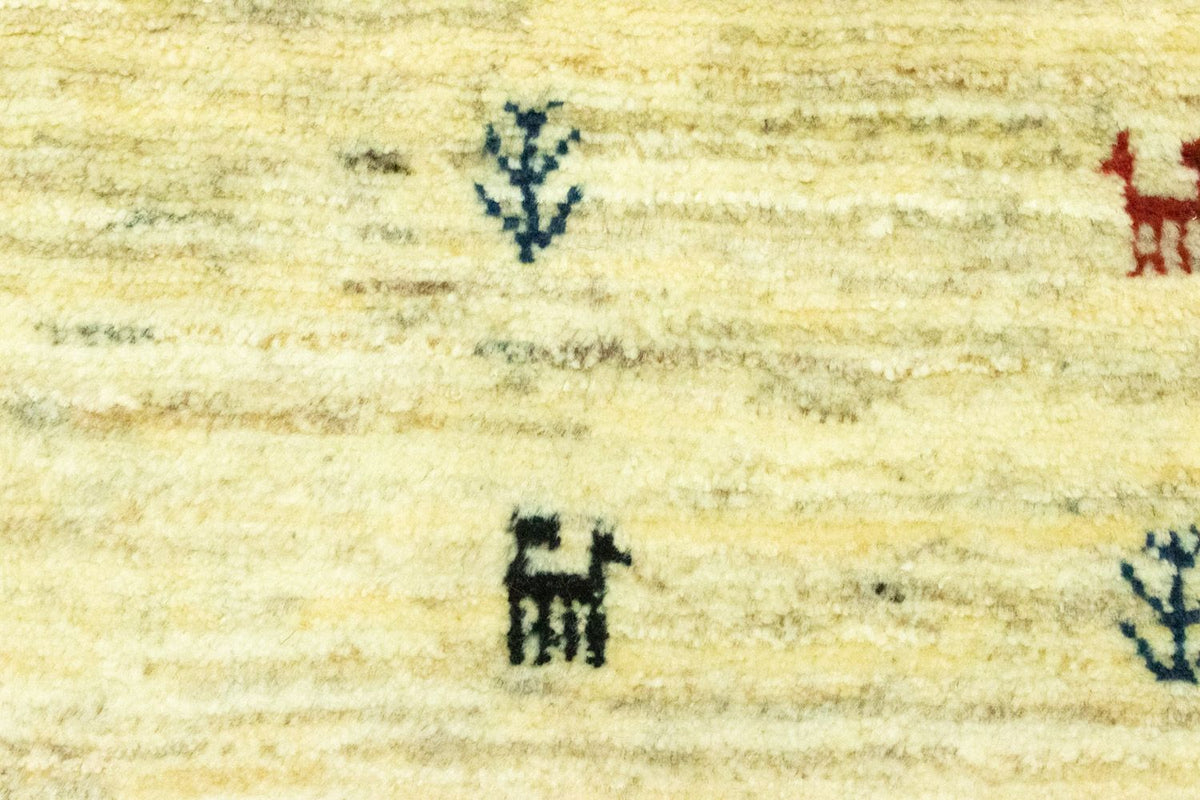 Alfombra de pasillo Alfombra Gabbeh - Persa - 219 x 75 cm - beige