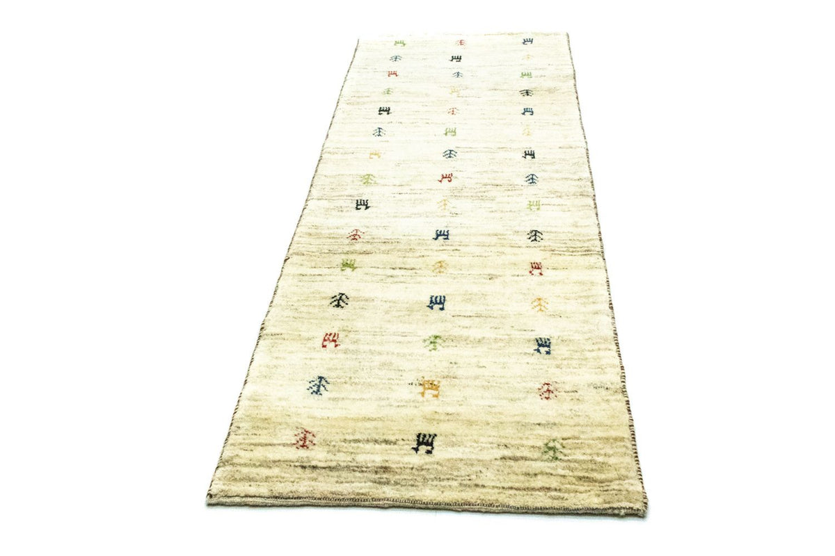 Alfombra de pasillo Alfombra Gabbeh - Persa - 219 x 75 cm - beige