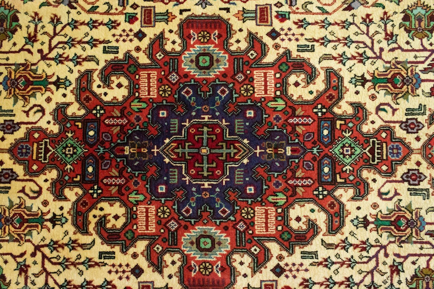 Alfombra persa - Tabriz - 293 x 202 cm - beige
