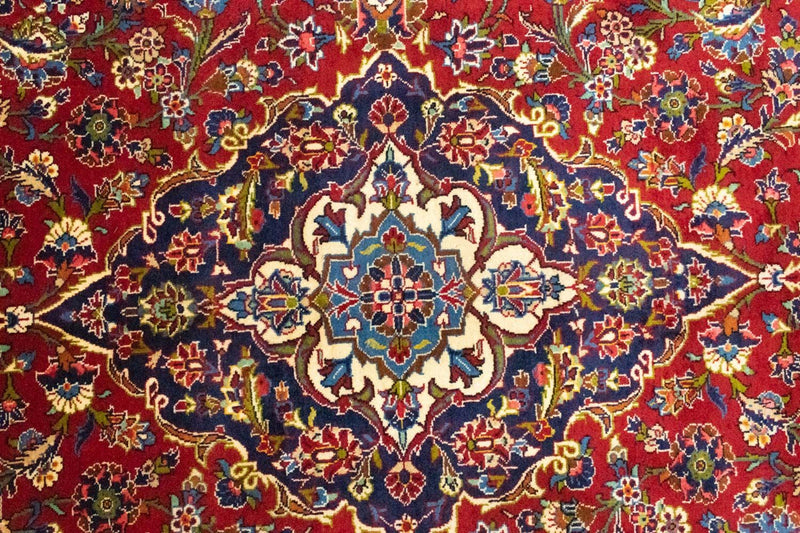 Alfombra persa - Keshan - 350 x 245 cm - rojo