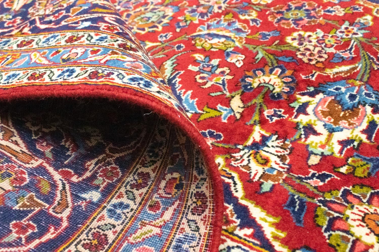 Alfombra persa - Keshan - 350 x 245 cm - rojo
