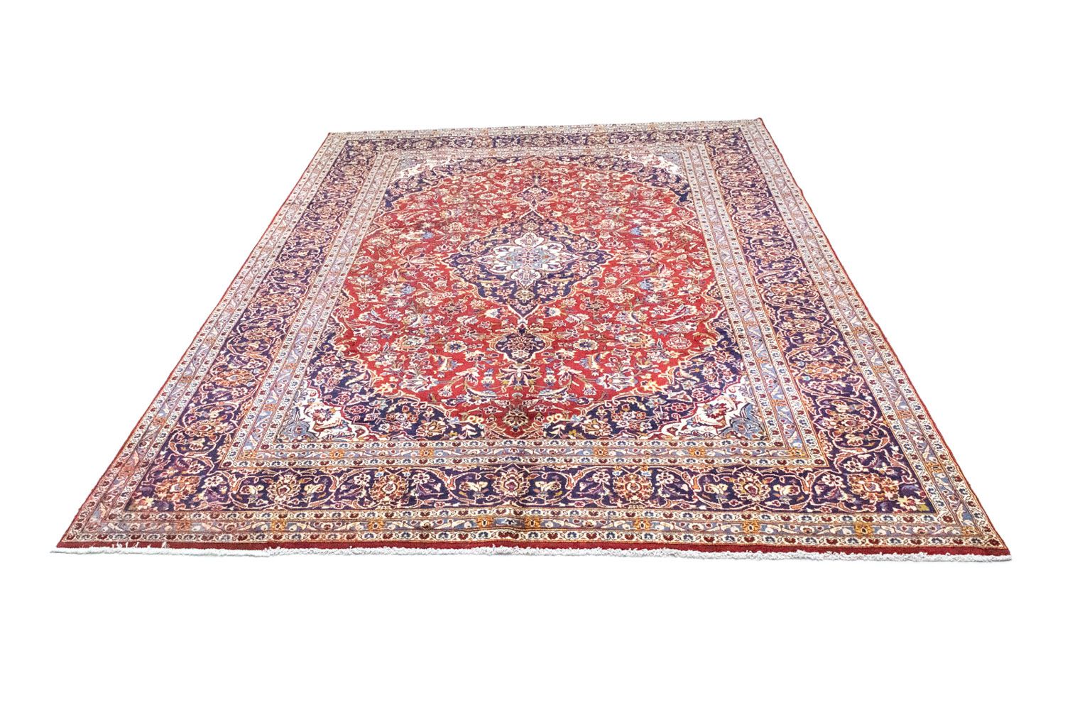 Alfombra persa - Keshan - 350 x 245 cm - rojo