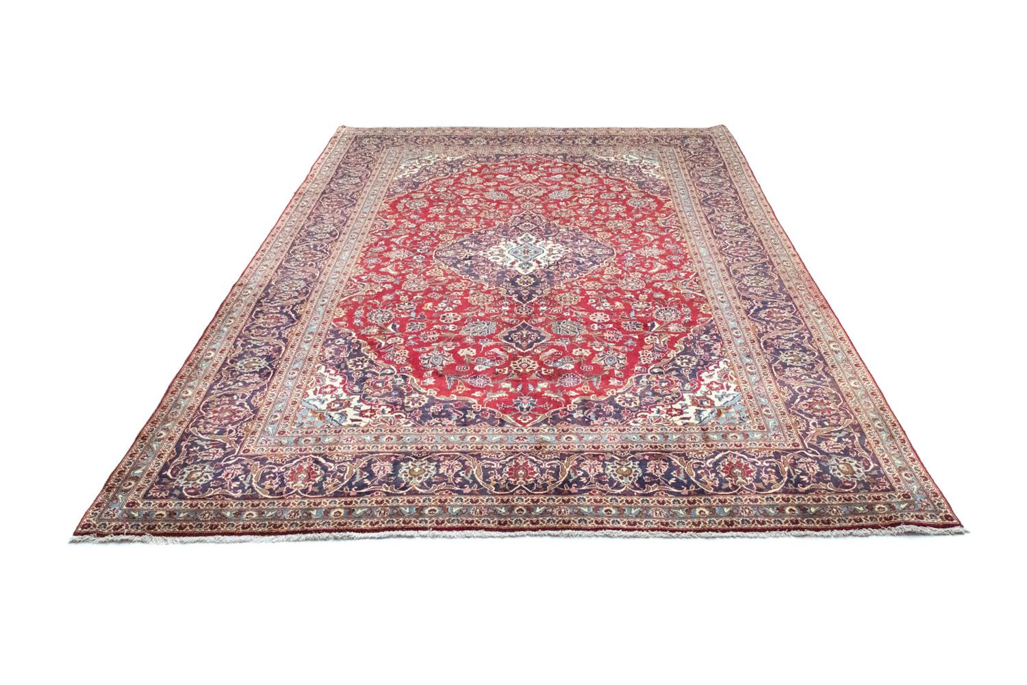 Alfombra persa - Keshan - 360 x 249 cm - rojo