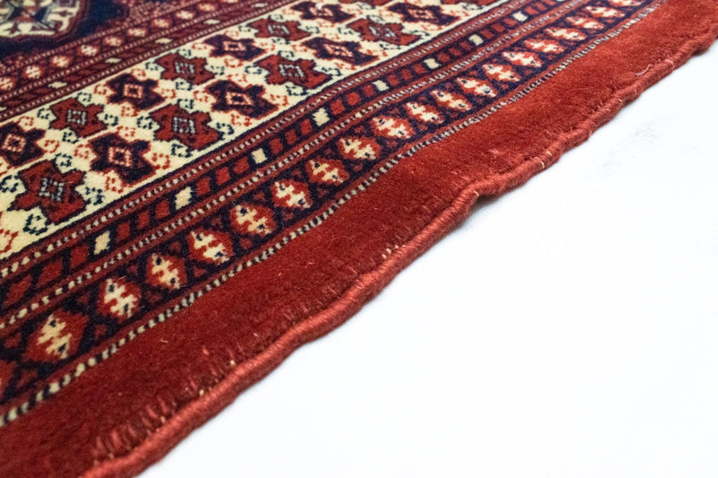 Alfombra Turkaman - 186 x 139 cm - rojo