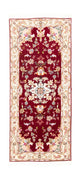 Alfombra de pasillo Alfombra Persa - Tabriz - Real - 202 x 81 cm - rojo
