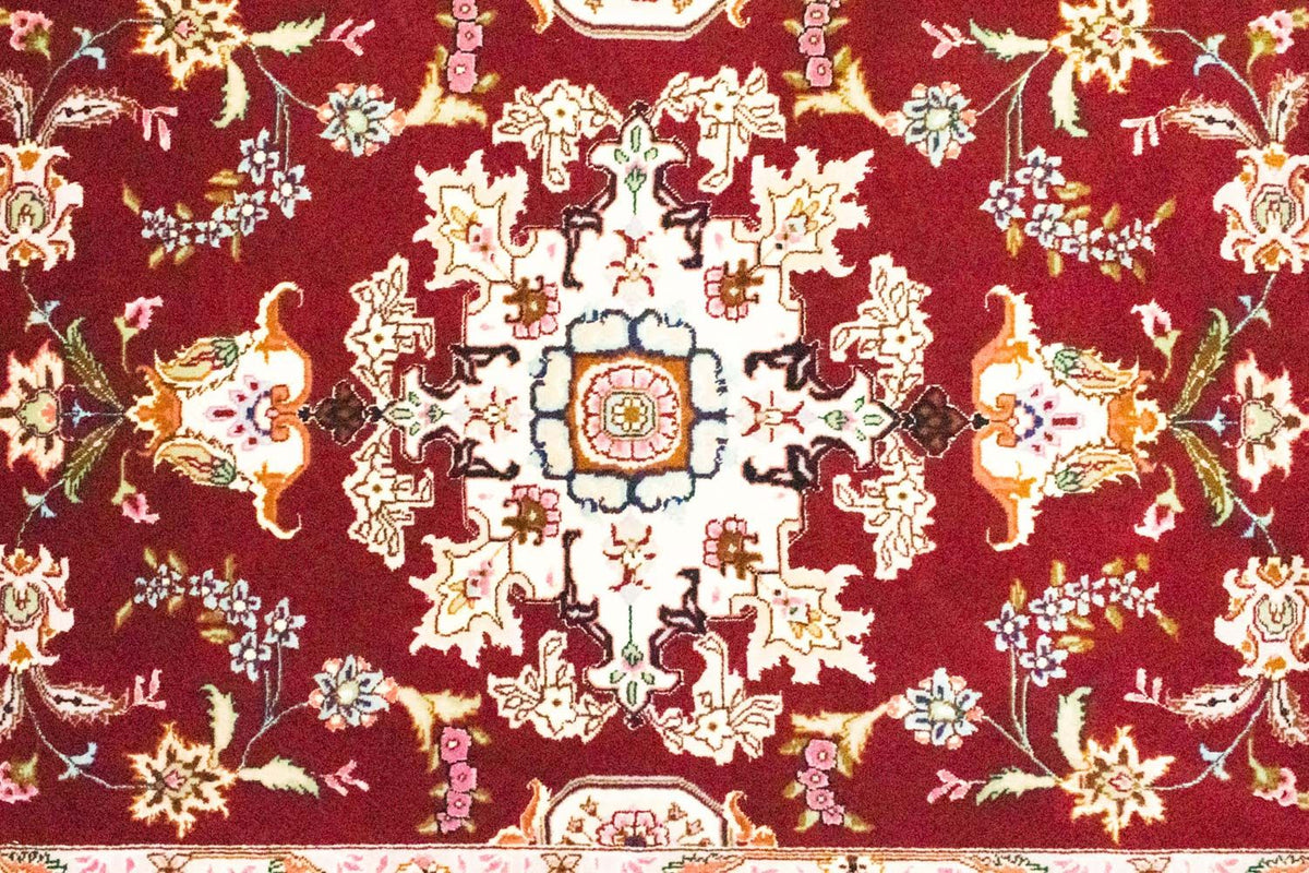 Alfombra de pasillo Alfombra Persa - Tabriz - Real - 202 x 81 cm - rojo