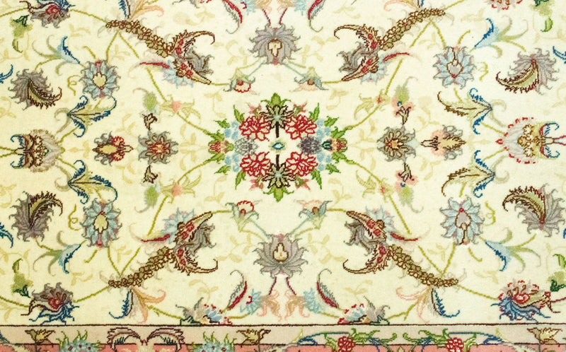 Alfombra de pasillo Alfombra Persa - Tabriz - Real - 317 x 78 cm - beige