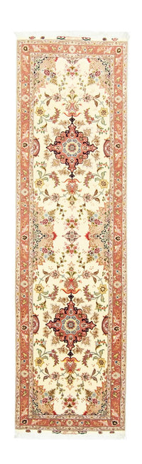 Alfombra de pasillo Alfombra Persa - Tabriz - Real - 313 x 84 cm - beige