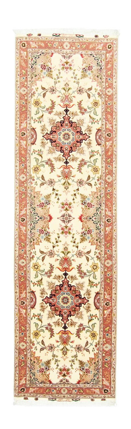 Alfombra de pasillo Alfombra Persa - Tabriz - Real - 313 x 84 cm - beige