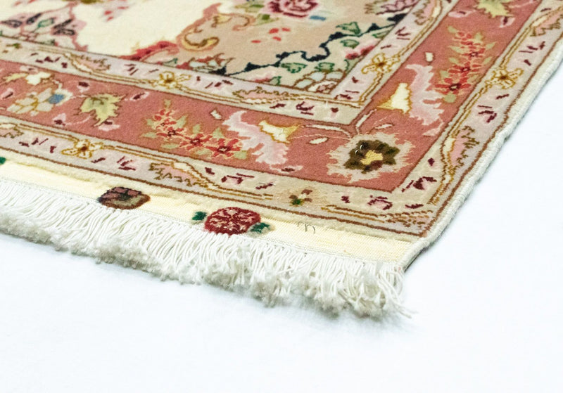 Alfombra de pasillo Alfombra Persa - Tabriz - Real - 313 x 84 cm - beige