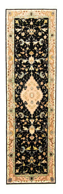Alfombra de pasillo Alfombra Persa - Tabriz - Real - 294 x 85 cm - negro