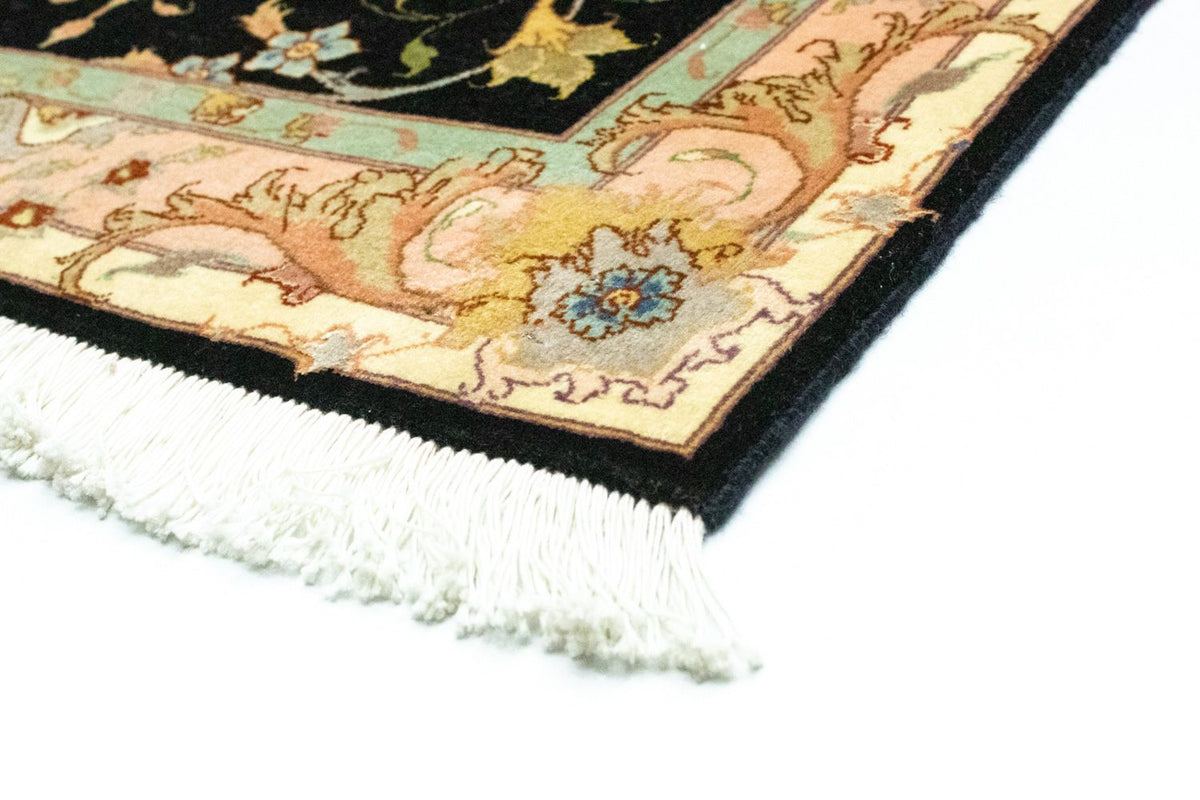Alfombra de pasillo Alfombra Persa - Tabriz - Real - 294 x 85 cm - negro