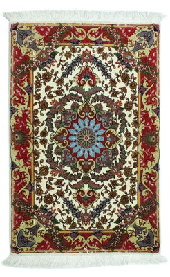 Alfombra persa - Tabriz - 97 x 63 cm - beige