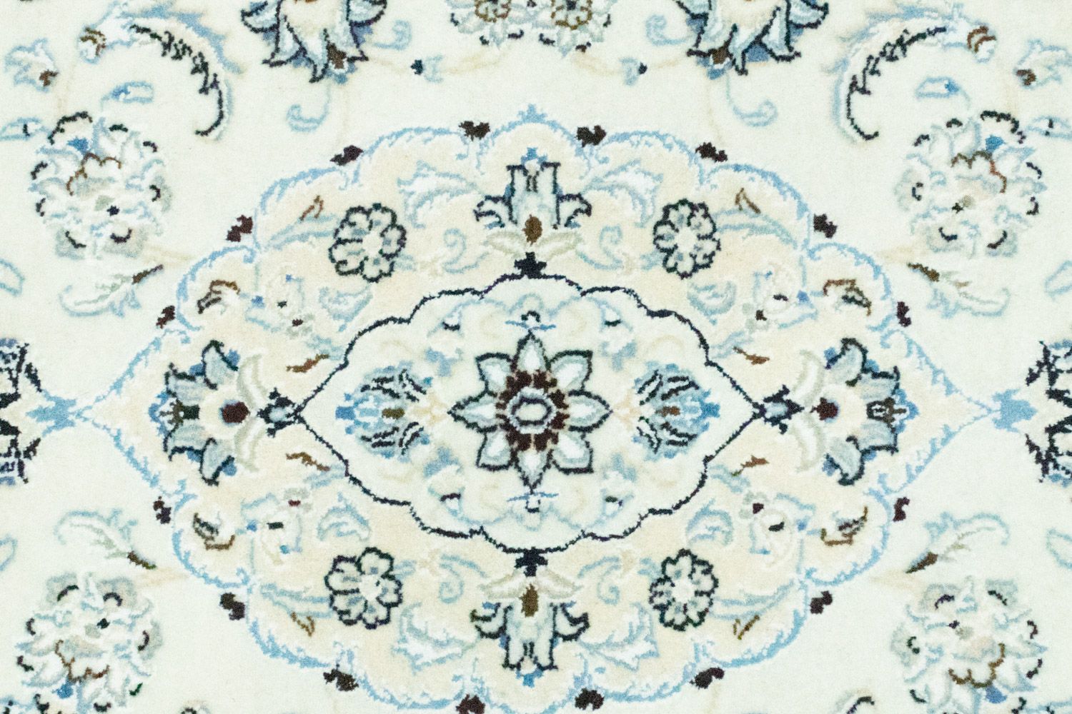 Alfombra de pasillo Alfombra persa - Nain - 194 x 79 cm - blanco natural