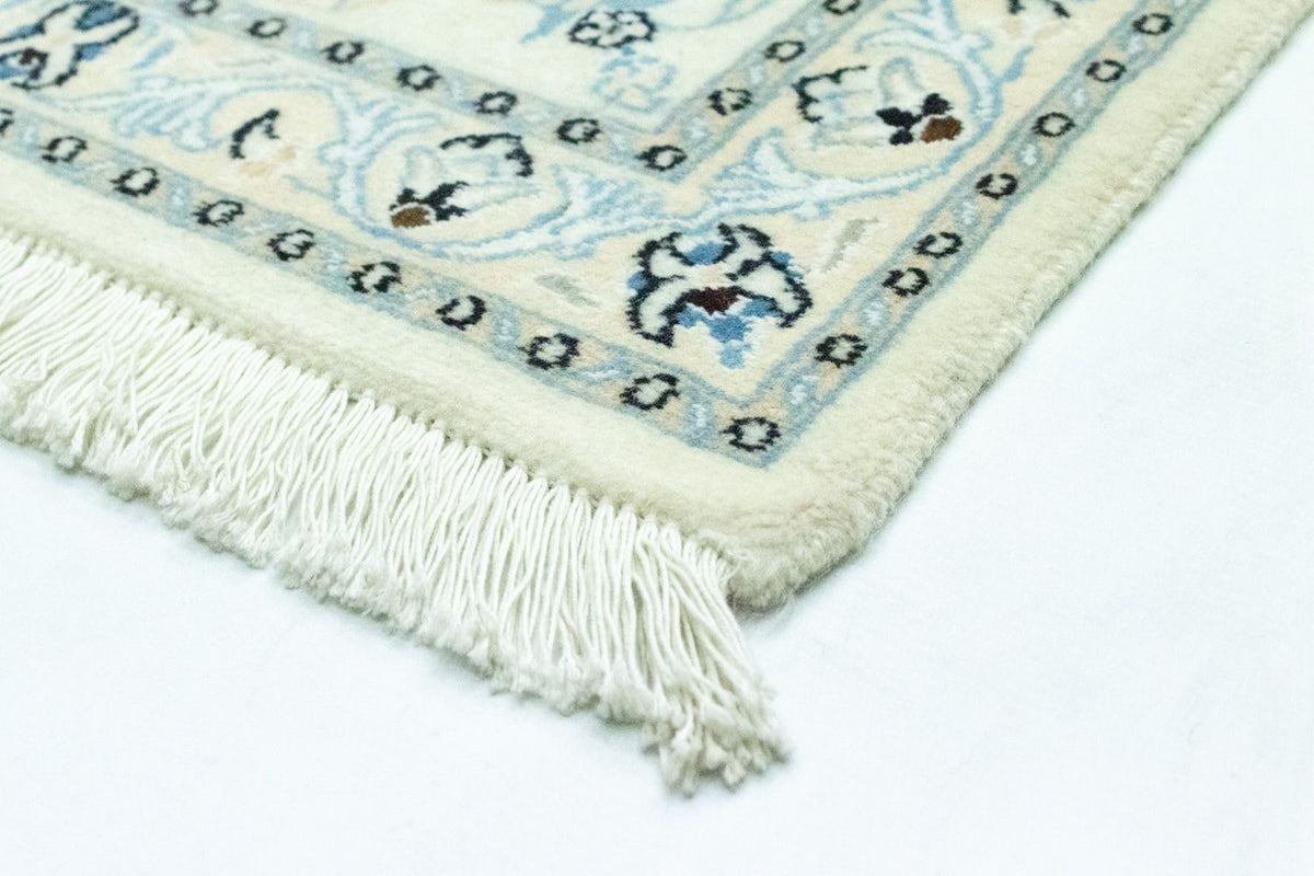 Alfombra de pasillo Alfombra persa - Nain - 194 x 79 cm - blanco natural