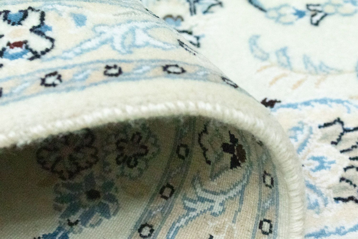 Alfombra de pasillo Alfombra persa - Nain - 194 x 79 cm - blanco natural