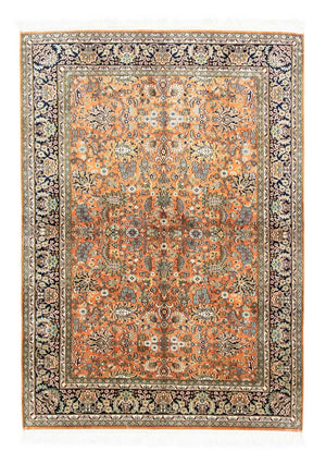 Alfombra de seda - Seda de Cachemira - 181 x 130 cm - óxido
