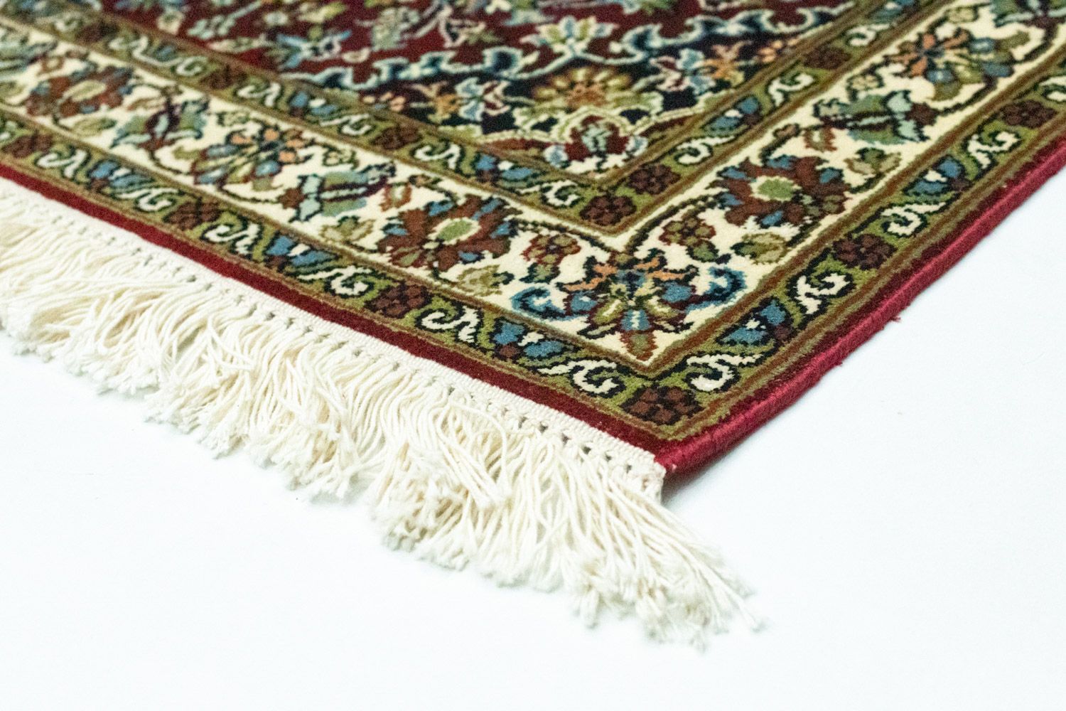 Alfombra de seda - Seda de Cachemira - 95 x 63 cm - rojo